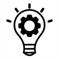 creative process icon concept in black color vector