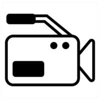 camera concept in black color vector