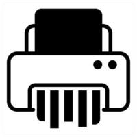 paper shader icon concept in black color vector