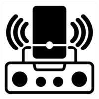 dock icon concept in black color vector