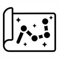 map icon in black color vector