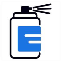 paint spray icon concept in blue color vector