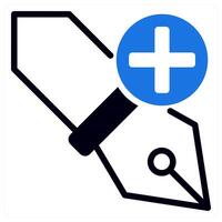 add anchor icon concept in blue color vector