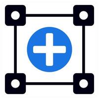 editable object icon concept in blue color vector