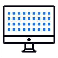 grid concept in blue color vector