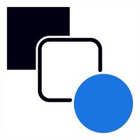blend tool icon concept in blue color vector