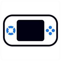 gaming psp icon concept in blue color vector