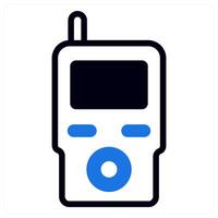woki toki icon concept in blue color vector