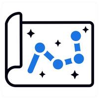 map icon concept in blue color vector
