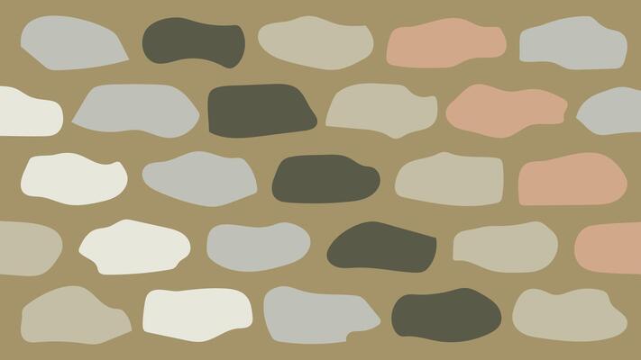 Organic Pebble Wall with Neutral Colors Background