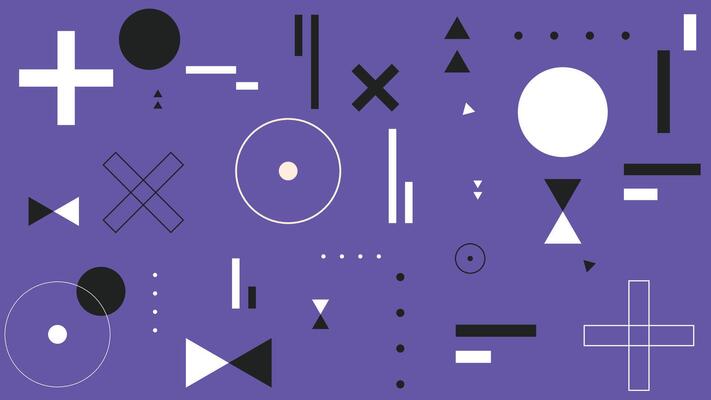 Purple Geometric Abstract Background Design