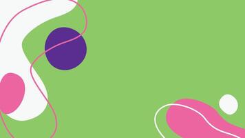 Fresh Green Abstract Layout with Minimal vector