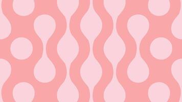 Vertical Pink Drop Chains on Light Red Background vector