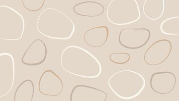 Minimal Line Art with Soft Oval Background vector