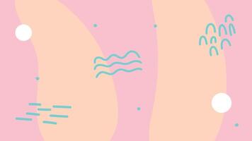 Playful Pink and Peach Abstract Background vector
