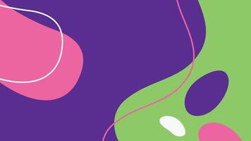 Bold Abstract Background in Purple and Green vector