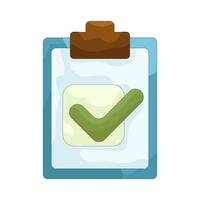 Clipboard with Check Mark vector