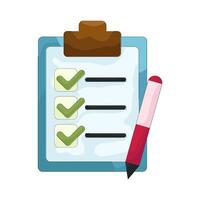 Checklist on Clipboard vector