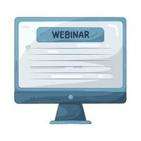 Illustration of a Webinar vector