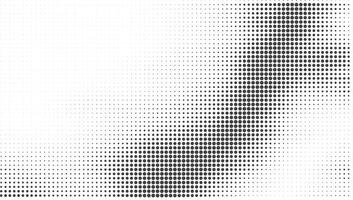 Dynamic Monochrome Halftone Dot Wave Pattern vector