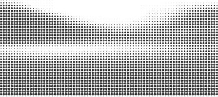Black Dots on White Halftone Abstract Background vector