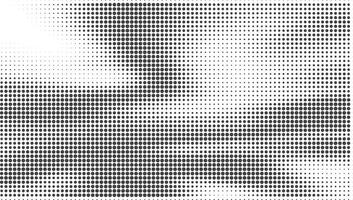 Soft Gradient Halftone Dots in Black and White vector