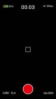 Mobile Camera Recording UI with HUD Elements on Transparent Background and Alpha Channel for Use in Vlogs or Reels video