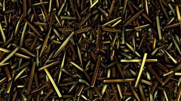 Cinematic Background, Golden Sharp Fragments, Looped, Template with Particles, Reflection, Rotation, Unique Design video