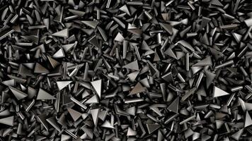 Template with Particles, Steel Triangles, Looped, Reflection, Cinematic Background, Unique Design, Rotation video