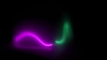 Colorful glowing lights create dynamic visual effects at night event video