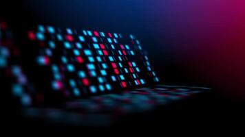 Visual display of animated digital patterns in vibrant colors video