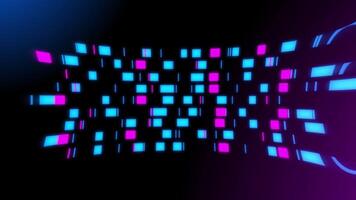 Dynamic color patterns create vibrant visual effects in digital display video