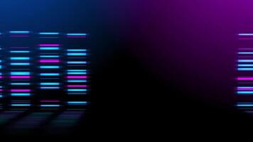 Colorful light patterns create vibrant atmosphere at music event video