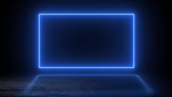 Creating a striking blue neon light effect for modern art displays video