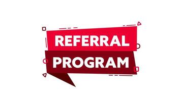 Animated referral program banner with optional green screen video