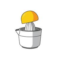 Lemon juicer logo design vector