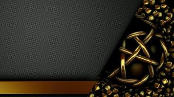 Exclusive, Gold Sphere, Unique Cinematic Template, Business Background, Elite Design, Reflection video