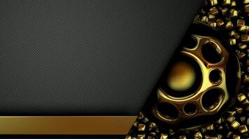Gold Sphere, Unique Cinematic Template, Business Background, Elite Design, Reflection, Exclusive video