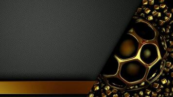 Elite Design, Gold Sphere, Unique Cinematic Template, Business Background, Exclusive, Reflection video