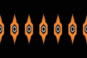 Ikat pattern of geometric design black color background wallpaper ethnic fabric. vector