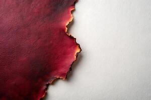 Abstract background with burnt edges and dark red gradient surface photo