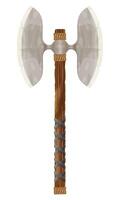 detailed cartoon illustration showing of fantasy and ancient weapons mace isolated on white background vector