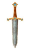 detailed illustration showing fantasy and ancient weapons sword isolated on white background vector
