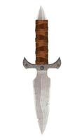 detailed illustration showing of fantasy and ancient weapons knife isolated on white background vector