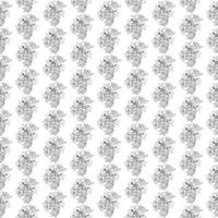 Lush branch of lilies in doodle style. Seamless pattern. vector