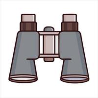 Flat opera glass object icon design concept vector