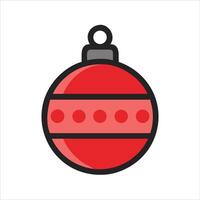 Flat bauble object icon design concept vector