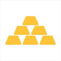 Flat bullion icon design concept vector