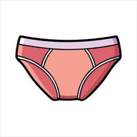Flat panty object icon modern design concept isolated vector