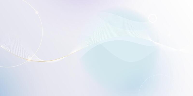 Abstract soft white, gold wave lines pattern and texture on light gray gradient background. element smooth line design. Digital technology concept for luxury business template, banner background